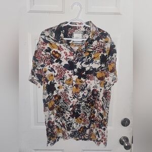 Men's Floral Print Shirt - Multicolor